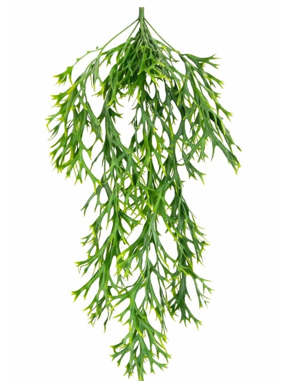 Fern Artificial Hanging Staghorn Plant Green Faux